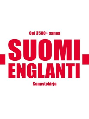 cover image of Suomi-Englanti sanastokirja